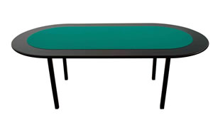 Tavolo da poker ovale con gambe